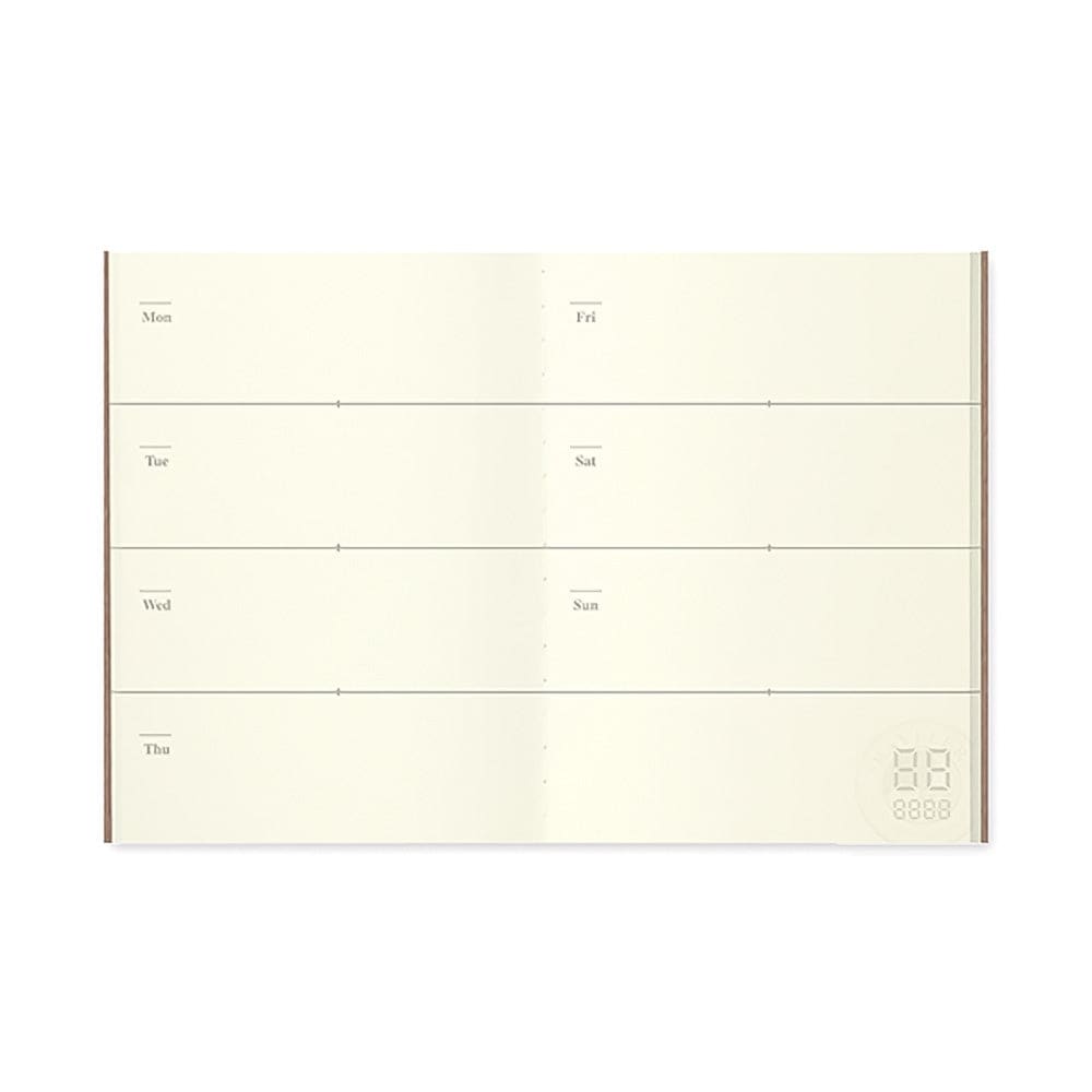 007 - Semainier (passeport) TRAVELER’S NOTEBOOK REFILLS