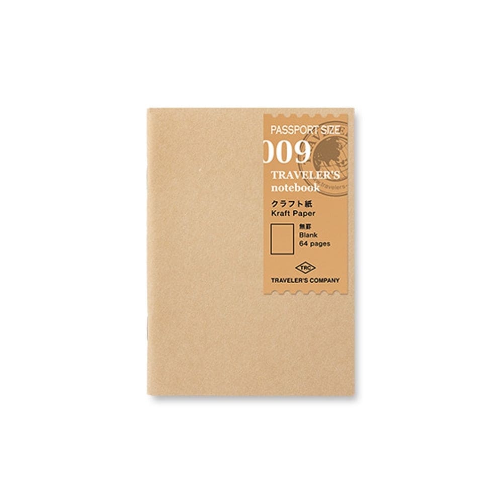 009 - Carnet kraft (passeport) TRAVELER’S NOTEBOOK REFILLS