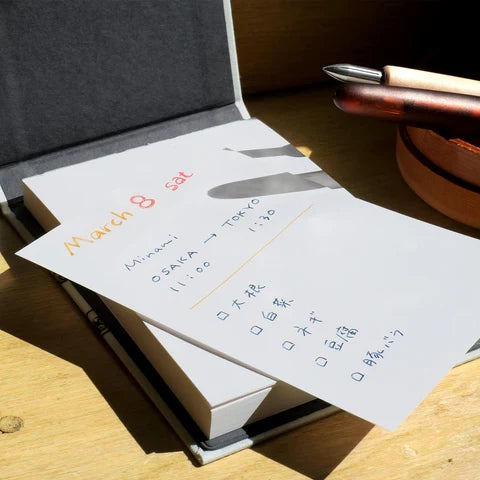Couverture pour carnet Mini note - Gris par Shimada Textiles
