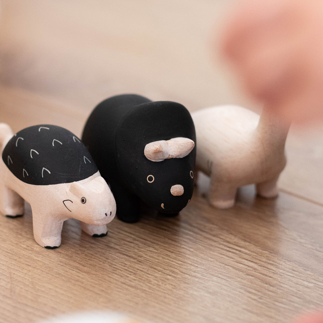 Wooden figurine – Dinosaurs – Polepole (set of 9 pieces)