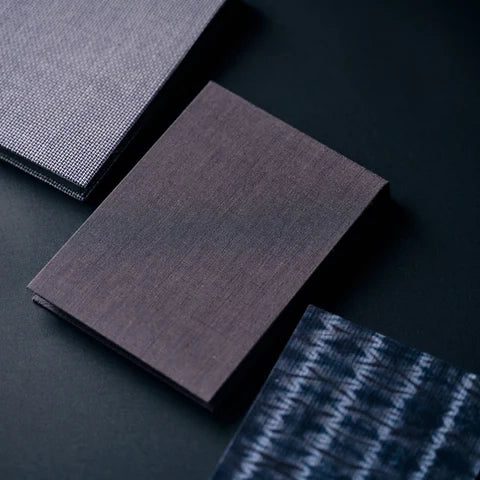 Couverture pour carnet Mini note - Katakai shibori stripe par Y. & SONS