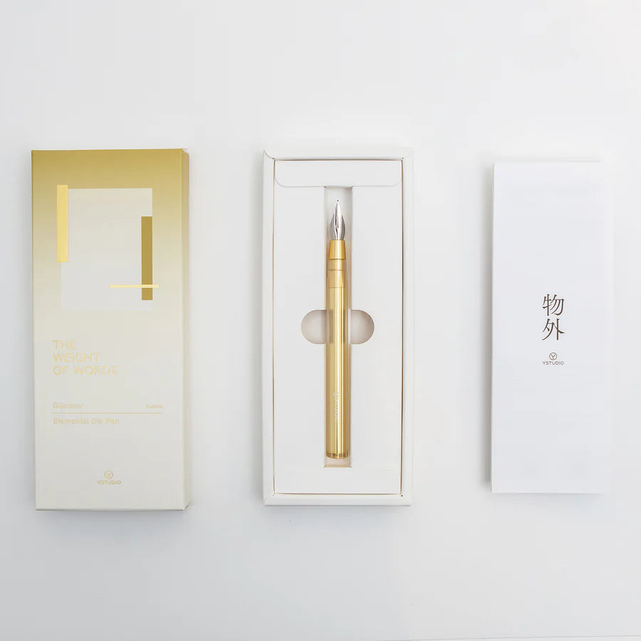 Stylo plongeant Glamour Evolve – Elemental – Or laiton