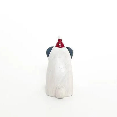 Wooden Figurine – Pug – Christmas