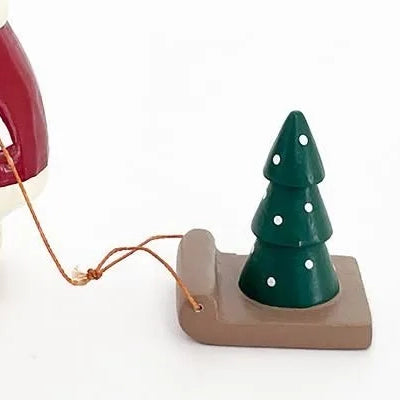 Holzfigur – Weihnachtsmann Hase