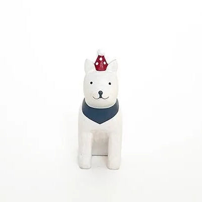 Wooden Figurine – Akita Dog – Polepole Christmas