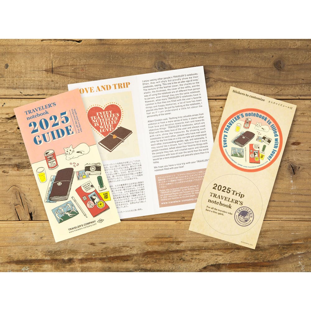 Agenda 2025 Hebdomadaire Verticale - Taille Standard - TRAVELER’S NOTEBOOK REFILLS