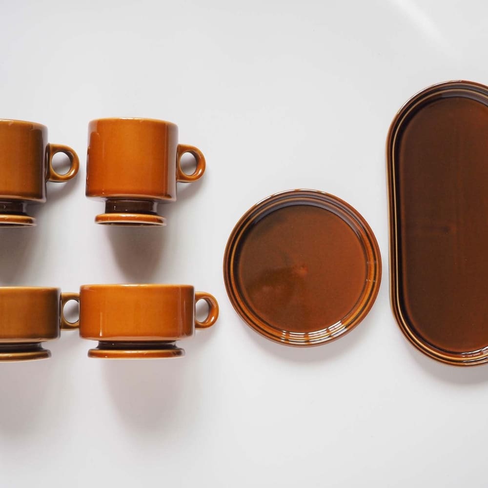 Assiette ovale - Smith - Brun - VAISSELLE