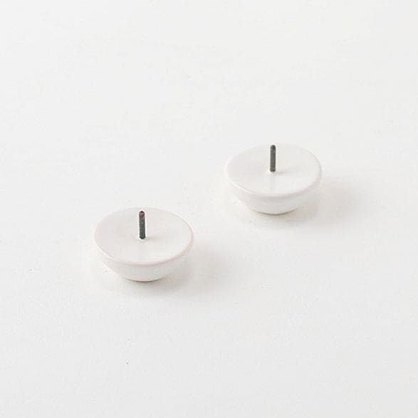 Bougeoir en céramique EN Circle Blanc - BOUGIES