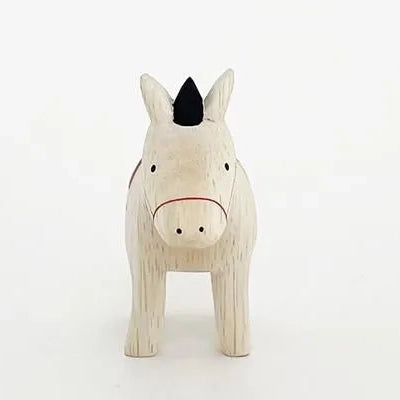 Wooden figurine – Red UMA – Polepole Animal Collection