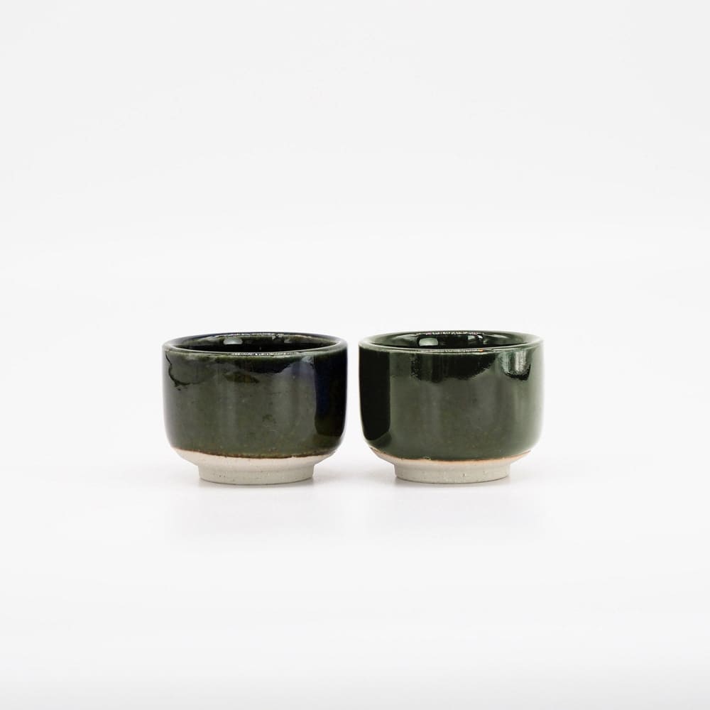 Coffret de 2 verres à Saké - Heuge - Oribe - VAISSELLE