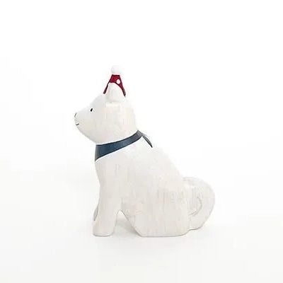 Wooden Figurine – Akita Dog – Polepole Christmas