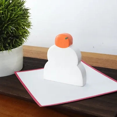 Wooden Figurine – Kagami Mochi – New Year Collection