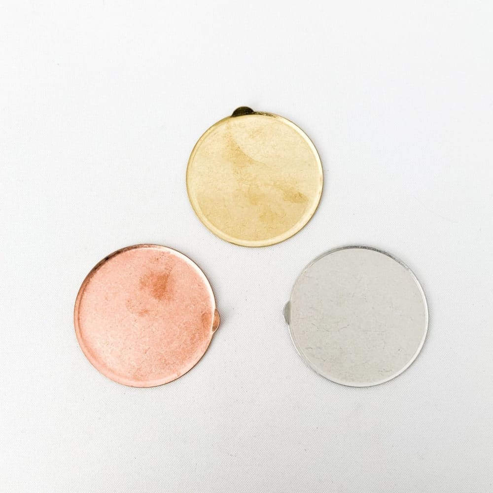 Dessous de verre avec grip - Laiton massif - PLATE