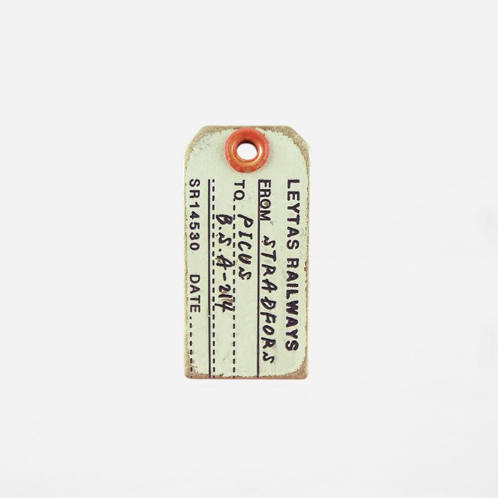 Étiquette de Bagage - Laiton Beige - CHARMS