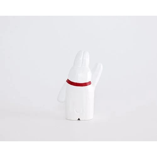 Figurine en bois - Bons amis de Noël - Top-là Lapin - FIGURINES EN BOIS