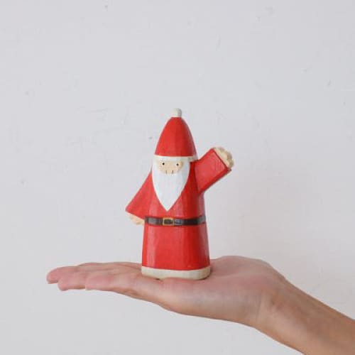 Figurine en bois bons amis de Noël - Top-là Père Noël - FIGURINES EN BOIS
