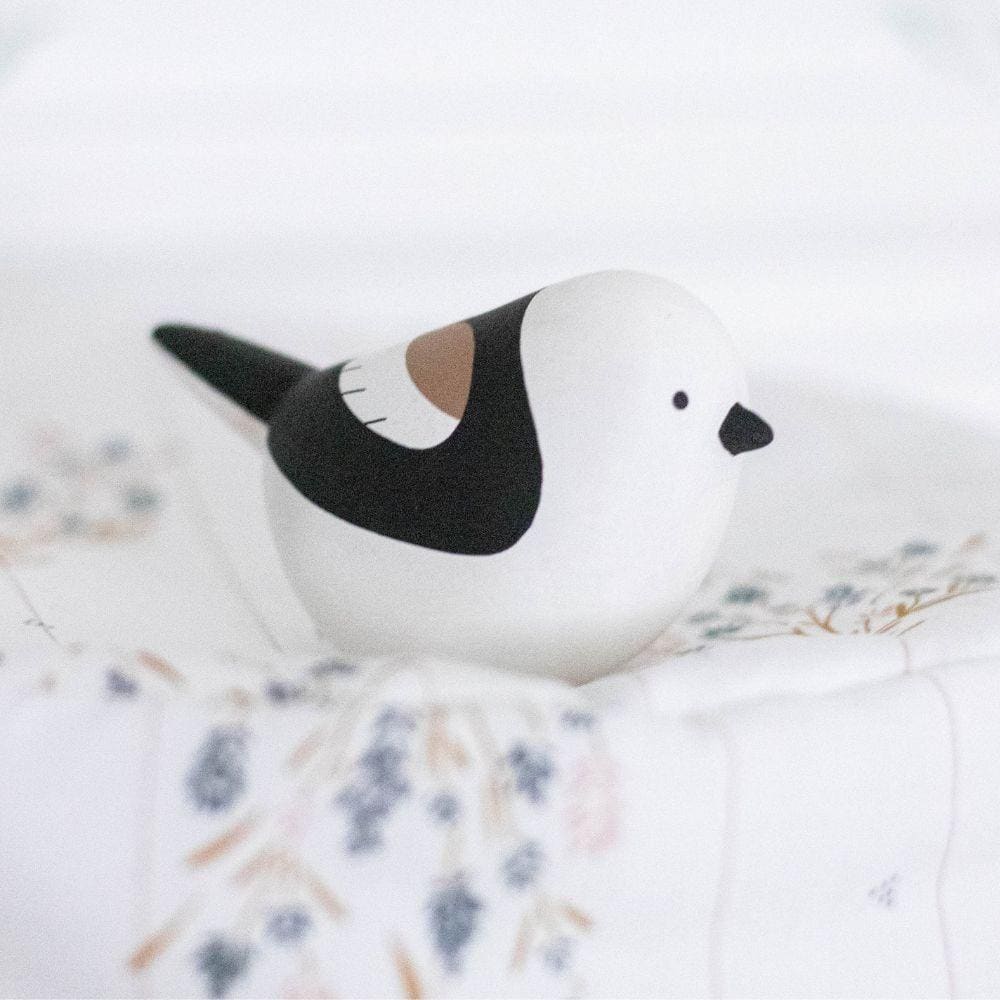 Figurine en bois - Mésange à longue queue