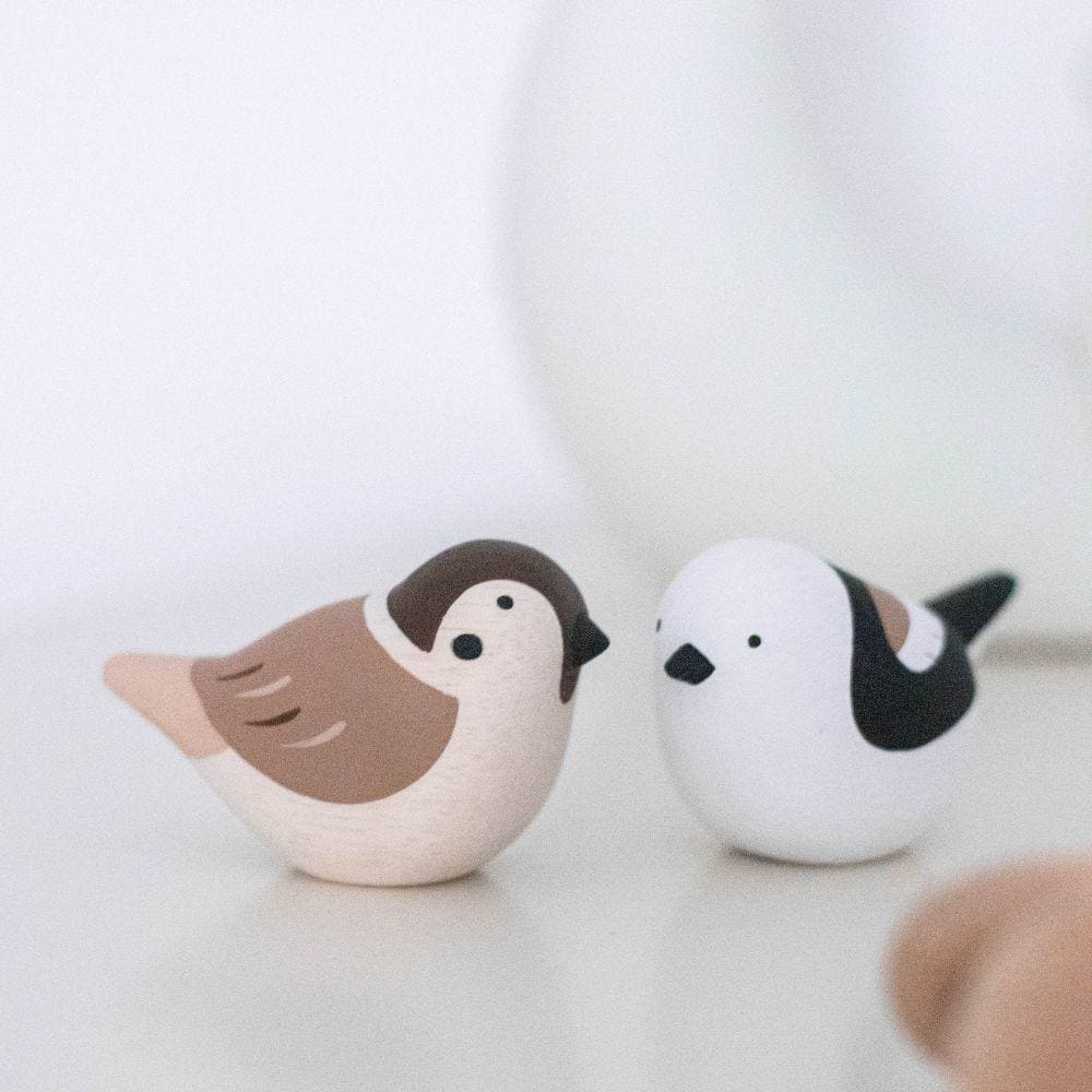 Figurine en bois - Moineau