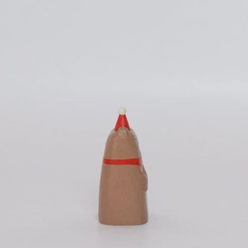 Figurine en bois série de Noël ’se blottir’ - Ours - FIGURINES EN BOIS