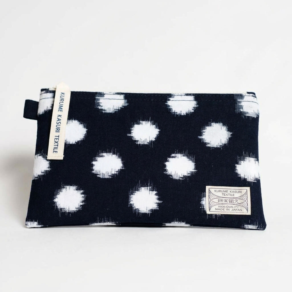 Pouch M Dot Navy/White