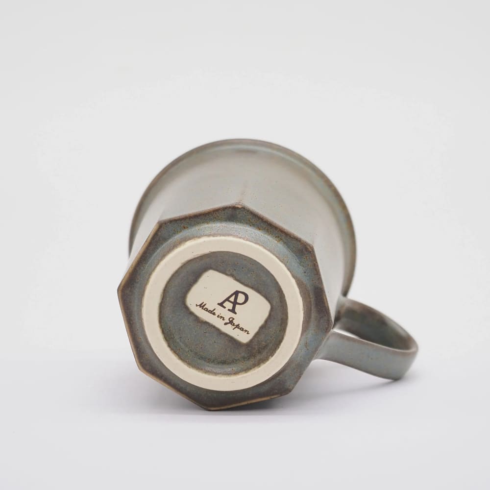 Mug octogonal - Série poterie ancienne - Gris - VAISSELLE