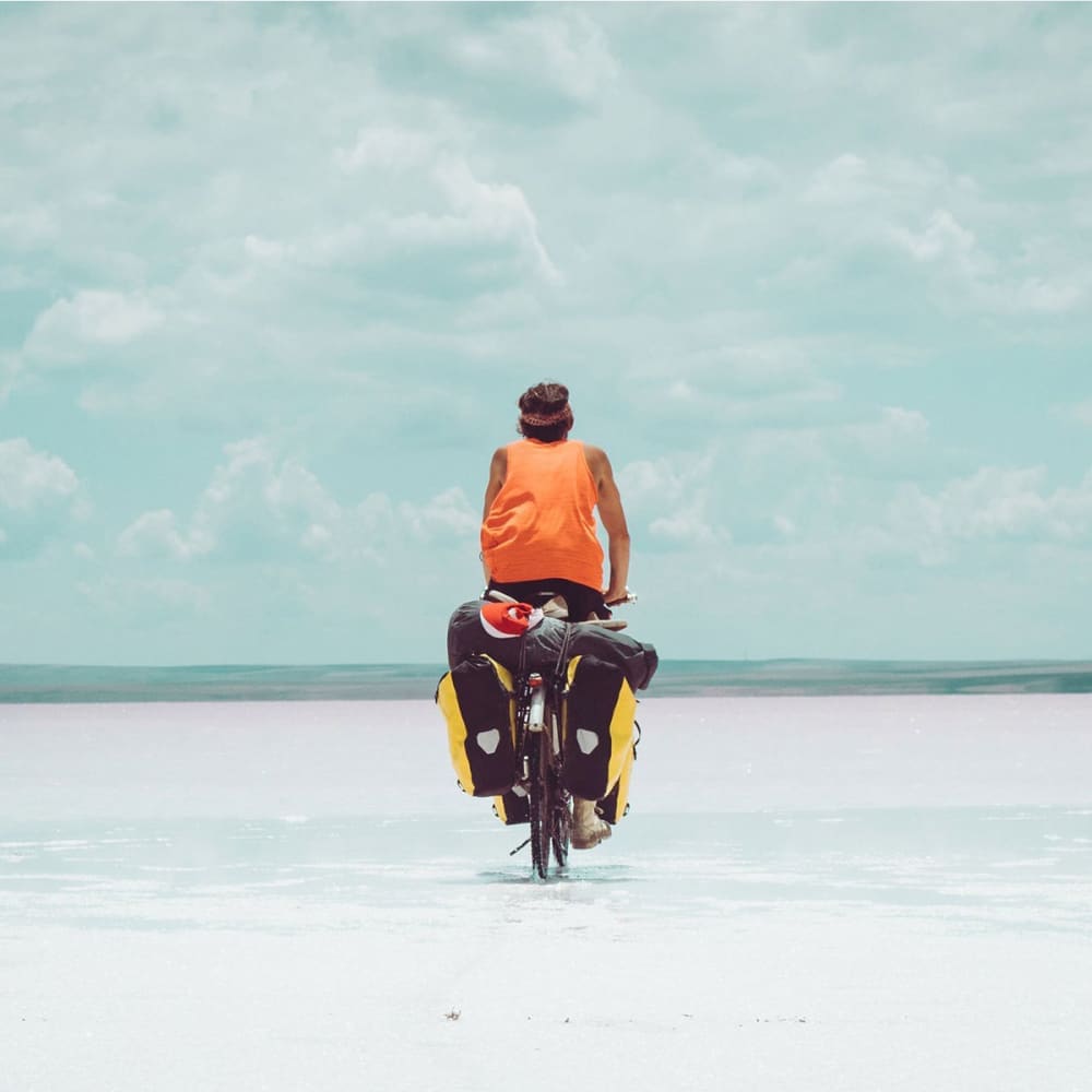 One year on a bike - Book