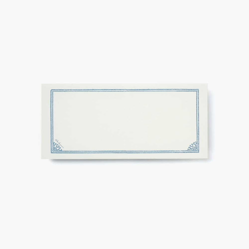 Papier de correspondance bordure bleu gris - ACCESSOIRES DE BUREAU