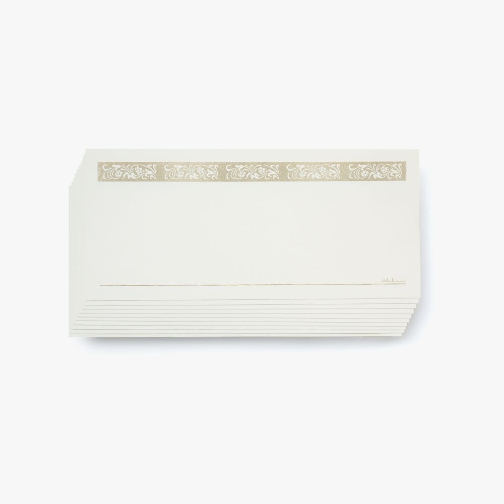 Papier de correspondance motif floral sépia - ACCESSOIRES DE BUREAU