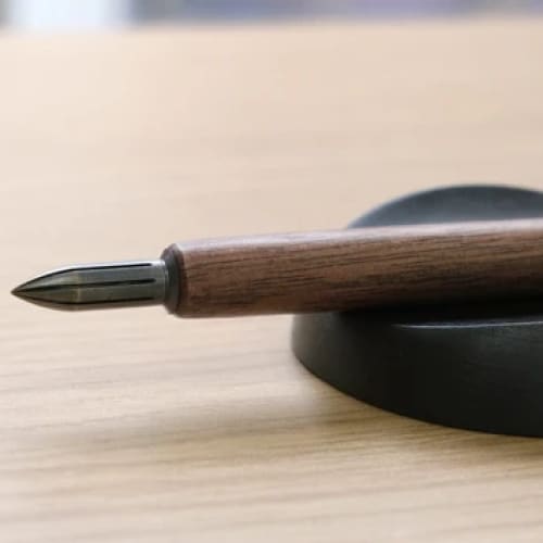 Plume en métal - Laiton patiné - PLUMES KAKIMORI