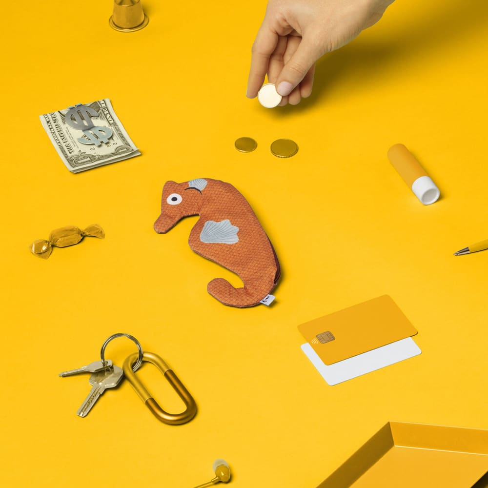 Pochette - Hippocampe - Orange - Pochette