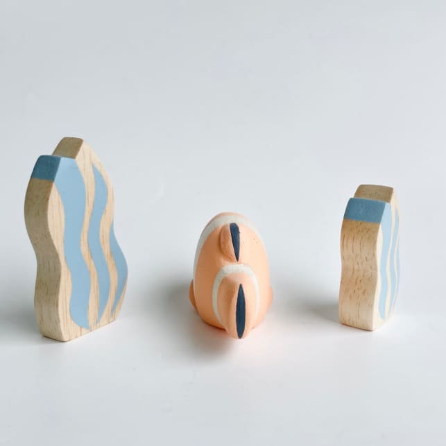 Poisson Clown en Bois - Wooden Animal