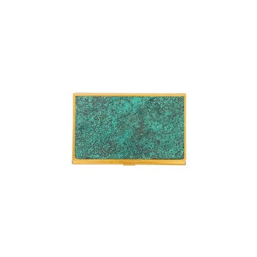 Porte Cartes de Visite en Laiton Corrodé - Hanmon Rokushou - ACCESSOIRES DE BUREAU