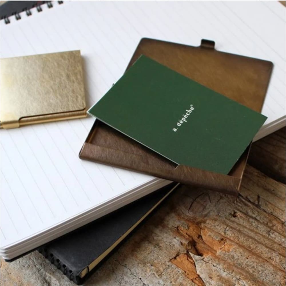 Porte Cartes de Visite - Laiton oxydé - CARDCASE