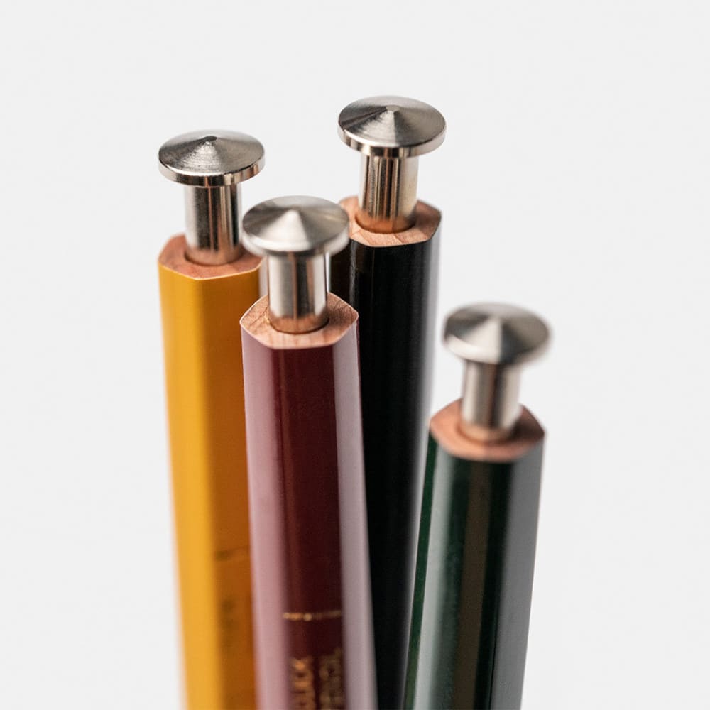 Porte Mine en Bois - Rouge foncé - Pencil