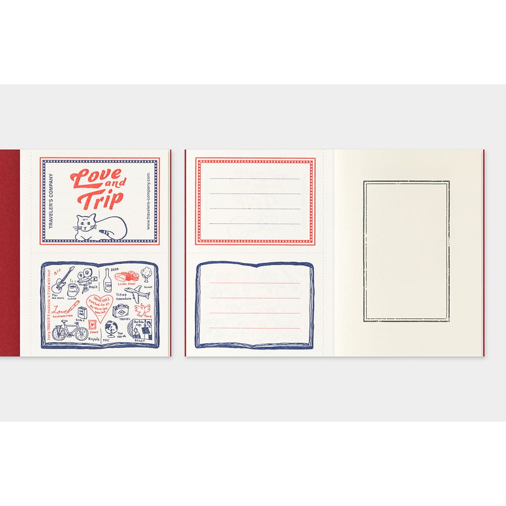 Recharge pour TRAVELER’S notebook - LOVE AND TRIP - Format Passeport - TRAVELER’S NOTEBOOK REFILLS