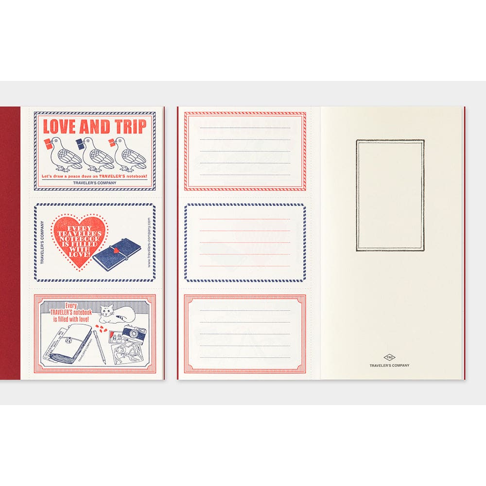 Recharge pour TRAVELER’S notebook - LOVE AND TRIP - Format regular - TRAVELER’S NOTEBOOK REFILLS
