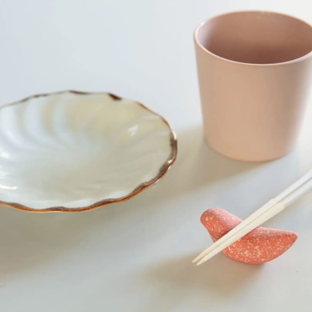 Repose-baguettes - Galets oiseaux - Lot de 5 (jaune blanc gris rouge rose) - VAISSELLE
