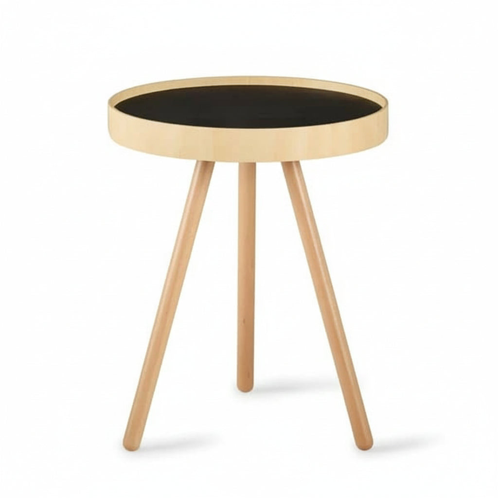 Table basse avec plateau ’BY TRAY TABLE’ - Noir - MEUBLES