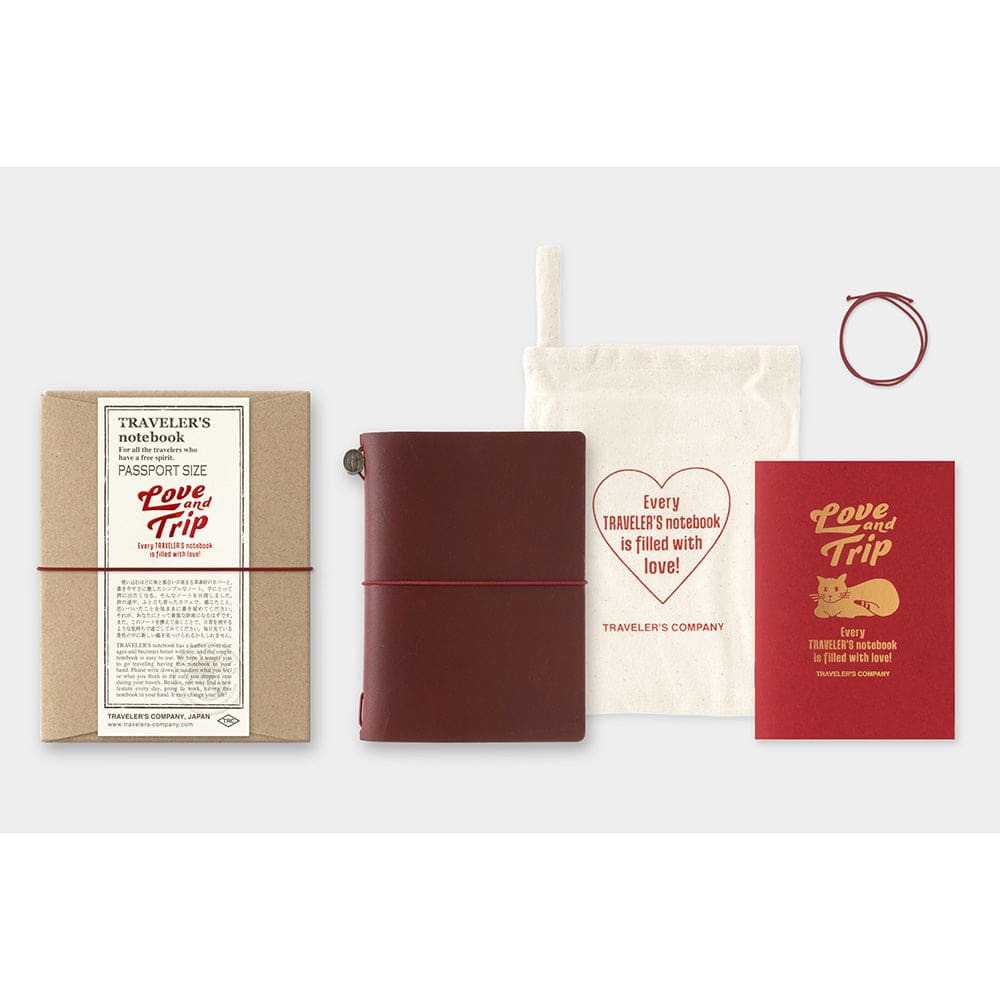 TRAVELER’S notebook - LOVE AND TRIP - Format passeport - TRAVELER’S NOTEBOOK COVER