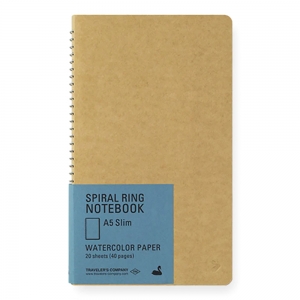 A5 SPIRAL RING NOTEBOOK - Aquarelle