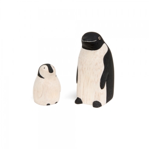 Famille pingouin en bois "Pole Pole" - t-lab