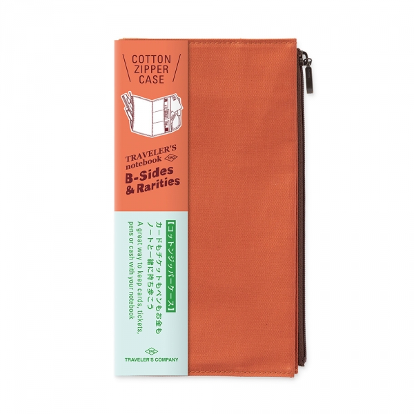 Pochette en coton ( classique ) Traveler's Notebook - Orange