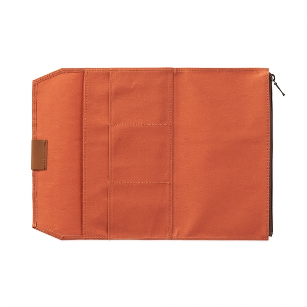 Pochette en coton ( classique ) Traveler's Notebook - Orange