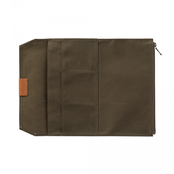 Pochette en coton ( classique ) Traveler's Notebook - Olive