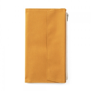 Paper cloth zipper - Moutarde