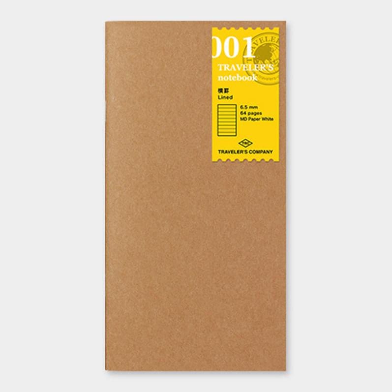 001 - Carnet ligné (classique) TRAVELER’S NOTEBOOK REFILLS