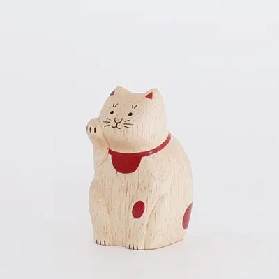 Wooden Figurine – Maneki Neko – ENGIMON mini Collection