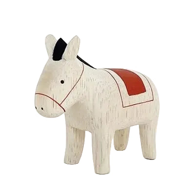 Wooden figurine – Red UMA – Polepole Animal Collection