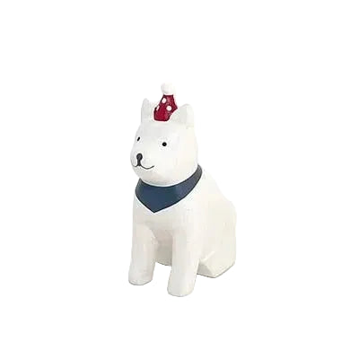 Wooden Figurine – Akita Dog – Polepole Christmas