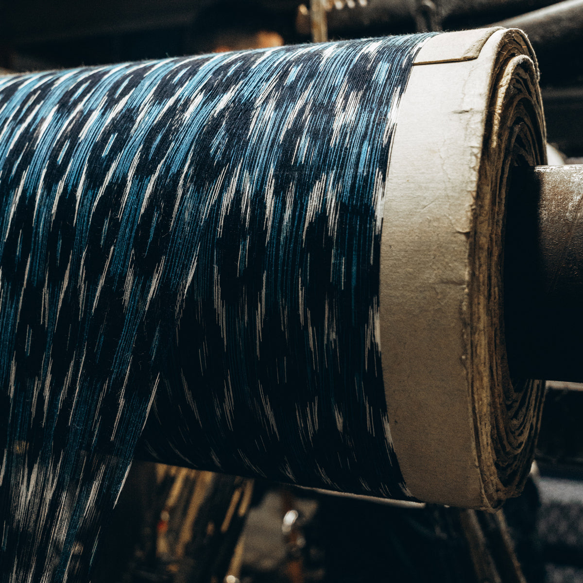 Pouch S Check Navy/White